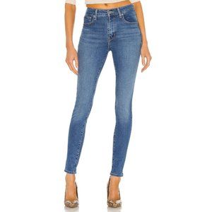 LEVIS  BLUE MEDIUM WASH SLIM FIT HIGH RISE SKINNY 721 JEANS PANTS SZE: 26